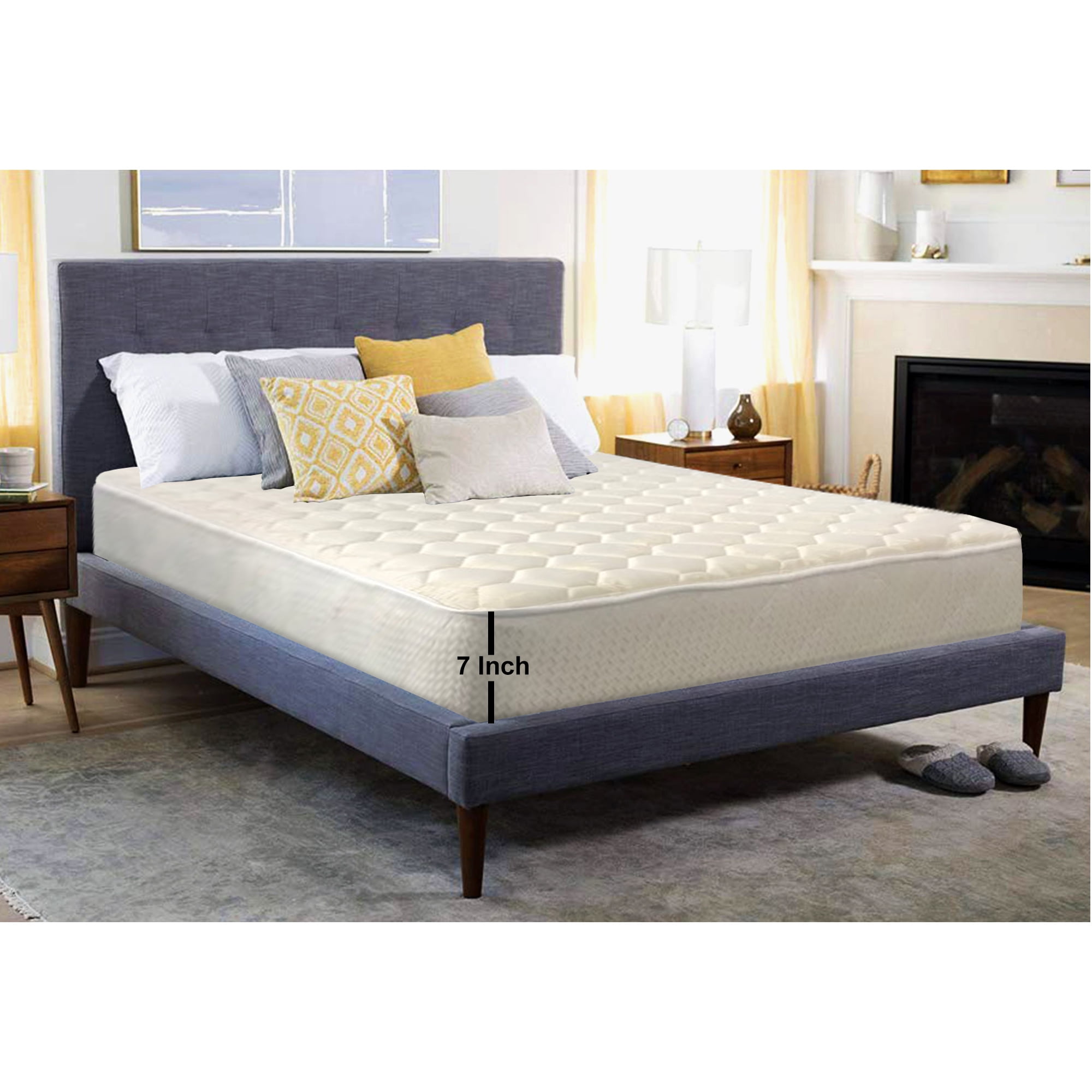Medium Firm 7 inch High Density Poly Foam Mattress