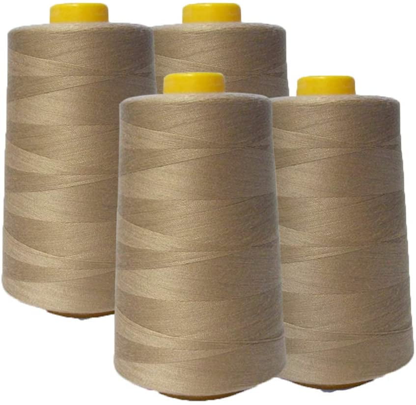 HW PRODUCTS Dark Brown Superior Polyester Sewing Thread 5000 yard cone 