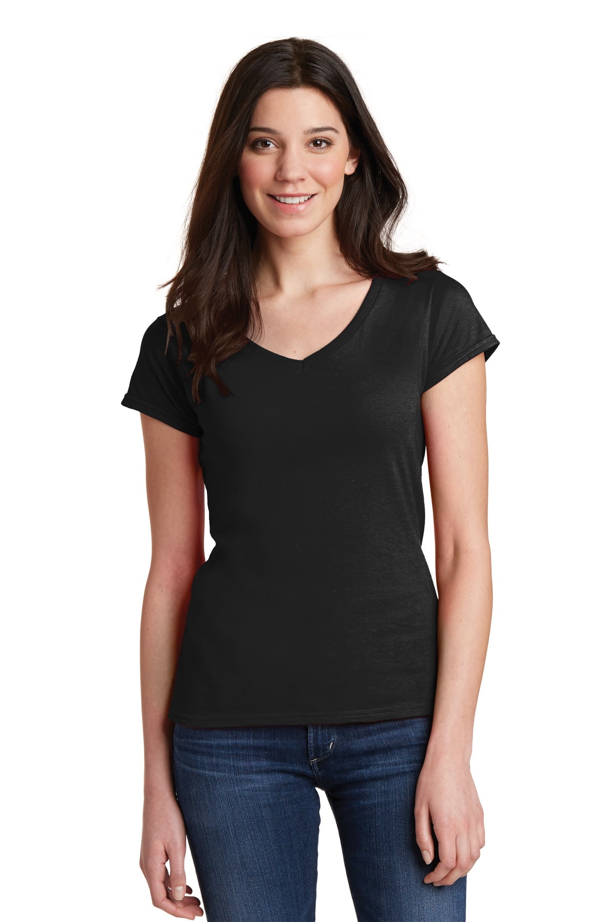 Ladies Fitted Softstyle 100% Cotton Slim Fit T-shirt Mountain