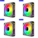 thumbnail image 1 of Ventilador Con Caja 120 Mm Refrigerador 1800 RPM 5 V 3 Pines ARGB 4 PWM Chasis (adelante), 1 of 6