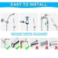 thumbnail image 3 of Zootealy Pet Bathing Pressure Boost Shower Head Massaging Comb for Dogs, 2-in-1 Shower Tool with Sprayer + Hose + Adapter, ABS Material, White Color, 1.7cm Interface, Compact Design, Lightweight -, 3 of 5