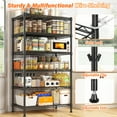 thumbnail image 2 of REIBII 70"H 6 Tier Shelf Metal Shelving Storage Shelves Adjustabl Wire Rack Shelf Units for Kitchen Laundry Pantry Garage Commercial，71"H x 21.65"W x 11.8"D, 2 of 7