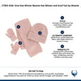 thumbnail image 4 of CTM Kids' One Size Winter Beanie Hat Mitten and Scarf Set by Wootie, 4 of 4