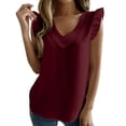 thumbnail image 1 of Blusas de Manga Larga para las Mujeres Color Sólido V-Cuello Cremallera Top Casual, Relajado Ajuste Blusa Diaria, 1 of 9