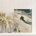 thumbnail image 2 of UXIEQU Vintage Skiing Action Canvas Wall Art Print 15.75x11.81 Inches, 2 of 8