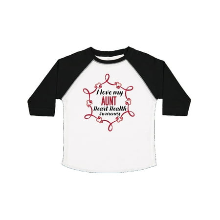 

Inktastic I Love My Aunt Heart Health Awareness Gift Toddler Boy or Toddler Girl T-Shirt