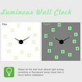 thumbnail image 5 of Square Arabic numerals DIY Simple and creative Different Luminous Frameless Wall Clock Decor Modern Design Gift - 27 inch, 5 of 6