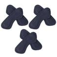 thumbnail image 1 of EeaseMX 3 pares de protectores de talón autoadhesivos de cuero para el cuidado de los pies, plantillas y almohadillas traseras para zapatos de tacón (negro), 1 of 3