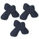 thumbnail image 1 of EeaseMX 3 pares de protectores de talón autoadhesivos de cuero para el cuidado de los pies, plantillas y almohadillas traseras para zapatos de tacón (negro), 1 of 3