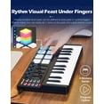 thumbnail image 4 of Vangoa Controlador de teclado MIDI 25 teclas, teclado midi Worlde Panda MINI USB con almohadillas de batería, almohadilla de máquina Beat Maker, negro, 4 of 5