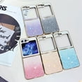thumbnail image 4 of Frusde for Samsung Galaxy Z Flip 5 Case Glitter Sparkle Bling Hard PC Shockproof Silicone Slim Cover-Gold, 4 of 5