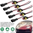 thumbnail image 5 of Conector eléctrico impermeable para coche, 5 piezas, 2 pines, cable de 16 AWG y 20 terminales de soldadura., 5 of 5