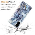 thumbnail image 4 of Dteck Cover Compatible with Samsung Galaxy S20 6.2" 2020 Release, Marble Pattern Case TPU Bumper IMD Hybrid Design Skin Anti-Yellow Shockproof & Anti-drop Luxury Fashion Protective Case,Gray, 4 of 5