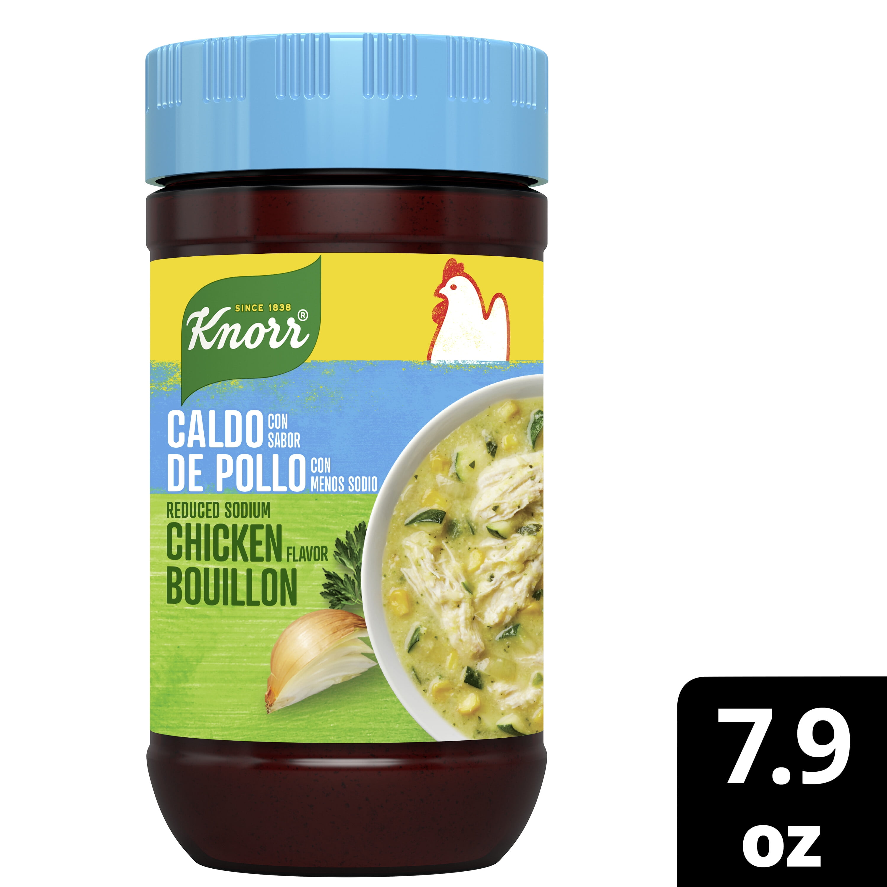 Knorr Granulated Reduced Sodium Chicken Bouillon Ground, 7.9 oz Jar