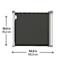thumbnail image 5 of Summer by Ingenuity Tuck Away Retractable Extra Wide Safety Pet and Baby Gate, Up to 56" Wide, 30" Tall - Gray, 5 of 10