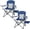 Blue, variant on Camping Chairs 350LBS Capacity, Heavy Duty Folding Chair with Side Table, Portable Outdoor Chair with Cup Holder for Adults, Collapsible for Tailgating, Beach, Fishing, Backyard - Black