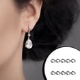 thumbnail image 2 of 10 Pairs Ear Wire Converter with Loop Adjustable Multiple Clip-on Earring Findings Painless Invisible Earrings Adapter No Hanging Steel 11MM, 2 of 7