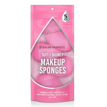 Salon Perfect Soft and Bouncy Face Foundation Makeup Sponge Applicators, 5 pack