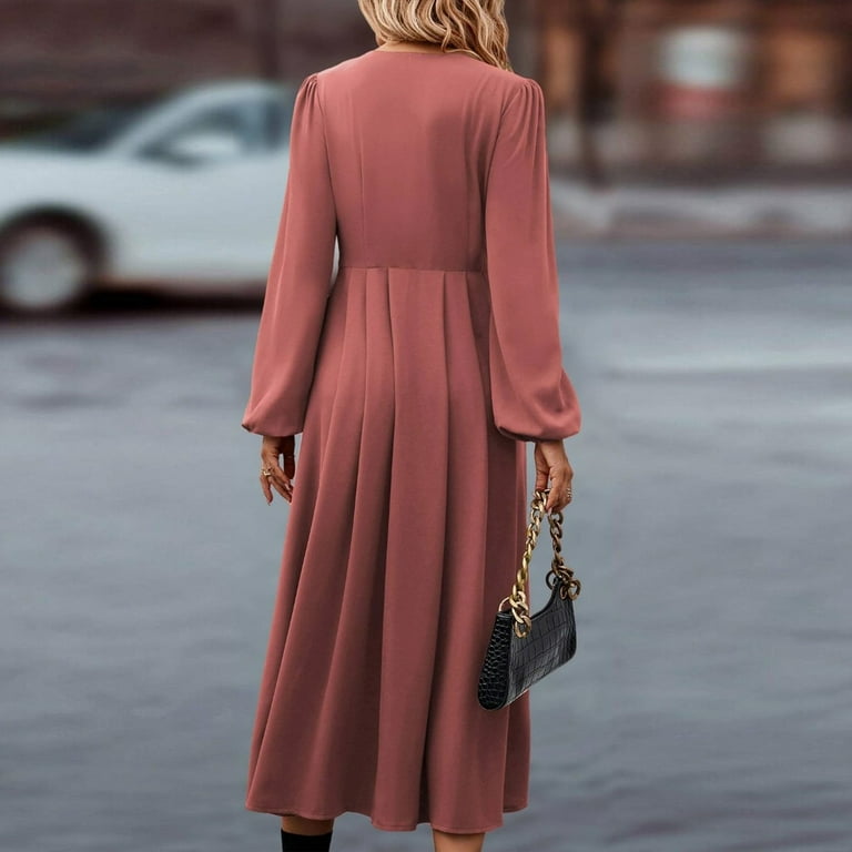 Sweet Elegant Solid Solid Color V Neck A Line Dresses Sweet Elegant Solid Solid Color V Neck A Line Dresses