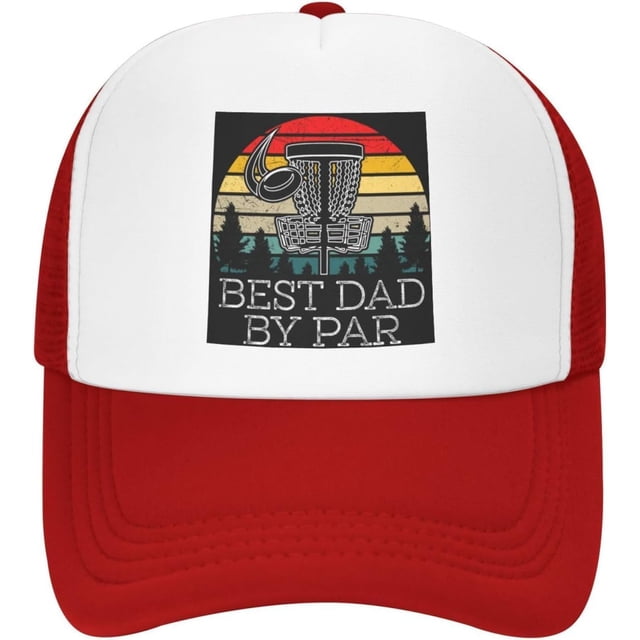 Hats, Best Dad by Par Dad Disc Golf Trucker Hat Mesh Baseball Cap,Sun Cap for Men Women Dad Hat Black