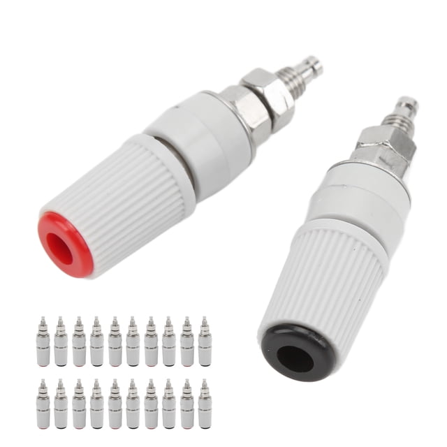 Adaptador de enchufe tipo banana, 20 piezas 24.330 M5 Conector Negro Rojo Adaptador de enchufe tipo banana Adaptador de enchufe tipo banana Lograr más