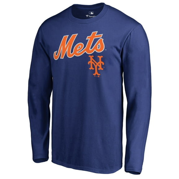Men's Royal New York Mets Cooperstown Collection Wahconah Long Sleeve T-Shirt
