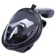thumbnail image 5 of Máscara de snorkel de cara completa Máscara de visión de 180° para niños con tapones para los oídos adicionales (negro S/M para niños), 5 of 7