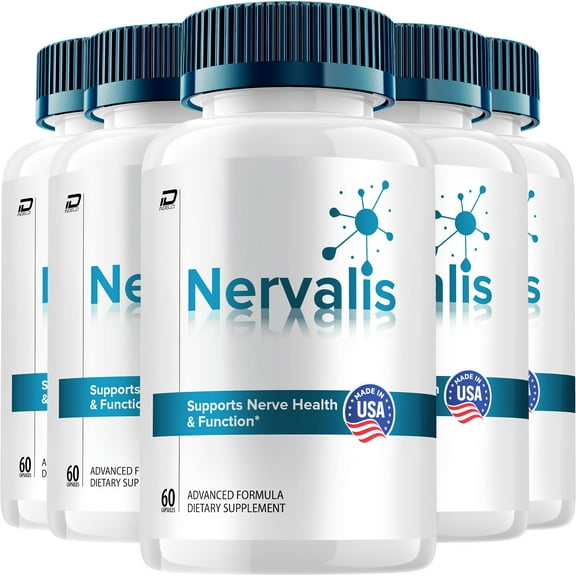 Nervalis Capsules – Nervalis Natural Ingredients Glycogen Support, 5 Pack, 300 Capsules