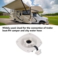 thumbnail image 3 of RV Water Fill Inlet Wall Mount Water Inlet with Quick Connect Fitting for RV Trailer Boat Easy Grip Knob ABS Material, 3 of 7