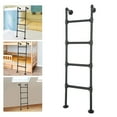 thumbnail image 3 of 4-Step Carbon Steel Bunk Bed Ladder - 440LBS Load Capacity Wall/Floor Mounted Ladder, 3 of 14