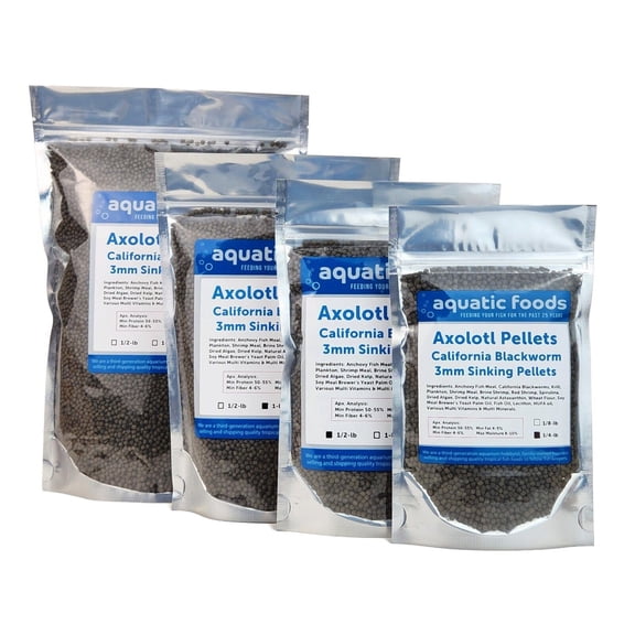 Pellets para Axolote Aquatic Foods Inc. 3 mm 454 g