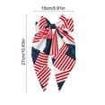 thumbnail image 3 of Independence Day Tricolor Flag Bow Spring Hair Clip ,Festive Red, White & Blue Star Design, Lightweight, for Girls & Women, 3 of 6