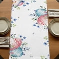 thumbnail image 5 of Table Runners 70 Inches Long Dress Scarves, Bunny Easter Farmhouse Coffee/Dining/Kitchen Table Decor, Holiday Table Runner, Spring Floral Eggs Eucalyptus Leaves Weeping 13x70 Inch, 5 of 9