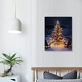 thumbnail image 3 of JEUXUS - Canvas Wall Art Christmas Tree Pictures Home Wall Decorations for Bedroom Living Room Paintings Canvas Prints Festival Gift Stretched and Framed Ready to Hang - 16×20inch, 3 of 4