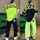 thumbnail image 2 of Pantalones deportivos Jogger Camisetas con alfabeto Pantalones Trajes para hombres Correr Jogging Pantalones de algodón para hombre Conjuntos de dos piezas Estilo coreano 2024, 2 of 5