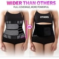 thumbnail image 6 of COMFREE Women's Sauna Waist Trainer Sweat Belt Compression Trimmer Workout Fitness Shapewear, 6 of 7