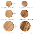 thumbnail image 2 of Ame Natural Solid Wood Tray Round Plate Acacia Wood Large Wood Serving Tray Tea Food Server Dishes Water Drink Platter Breakfast Tea Tray, 2 of 8