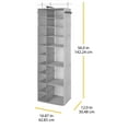 thumbnail image 5 of Whitmor Hanging Shoe & Sweater Shelf Organizer - Gray, 5 of 6