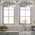thumbnail image 4 of LALILO Kitchen Curtain Valance Doodle Tattoo Animal Lizard Rod Pocket Window Curtain 52"x 18" Set of 2, 4 of 7