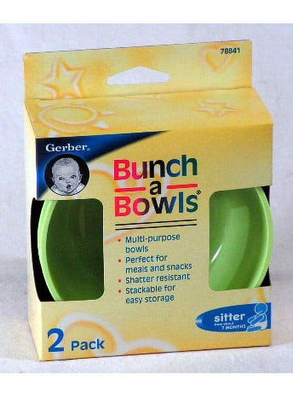 Gerber Bunch a Bowls (2 Pack) Perfect for Meals and Snacks