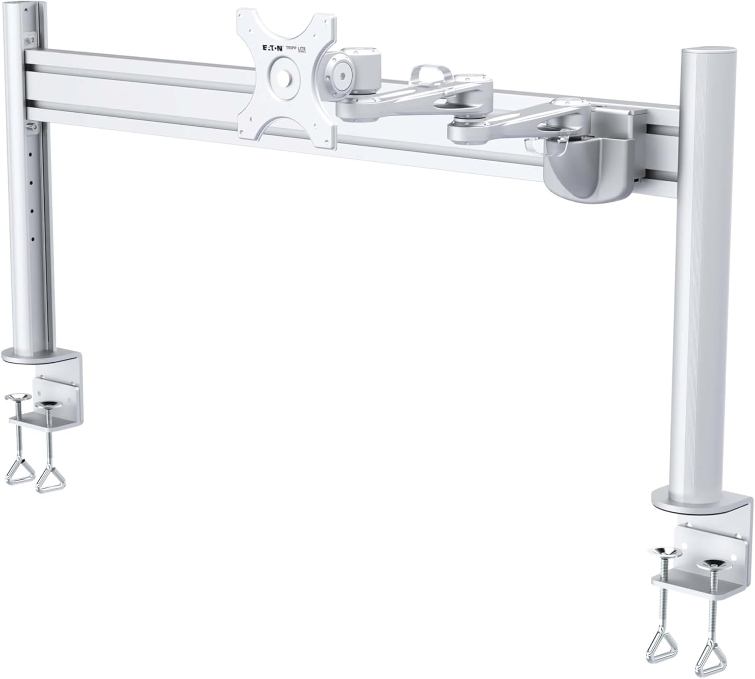 Eaton Tripp Lite Series Dual-Extension Monitor Mount for Slat Wall System, 13" to 32" Displays, TAA