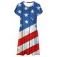 thumbnail image 4 of Puntoco Vestido De Cuello Redondo De Manga Corta Suelto Informal Estampado Del Día De La Independencia De Verano Para Mujer Azul Xxl,Regalos Para Mujer Joven, 4 of 5