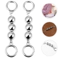 thumbnail image 3 of SHISUYAN 2pcs Round Imitation Pearl Beads Short Handle Bag Chain Replacement Bag Decor, 3 of 7