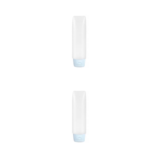 Naiovety Travel Bottle Gel de ducha Contenedor de de Recargable A prueba de fugas Pocket Squeezable Dispenser Tube 30ML Azul 2piezas