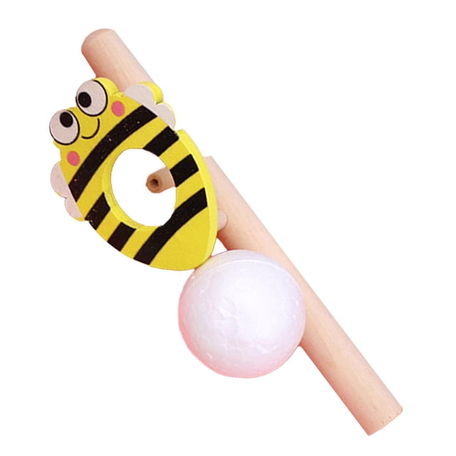 Juguete de pelota flotante, juguete de pelotas que soplan, juguete Montessori de madera, juguete educativo para niños, suministros para fiestas