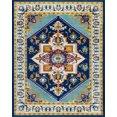 thumbnail image 1 of Tayse Generation Area Rug GEN1302 Transitional Aqua Vibrant Bulbs 8' 9" x 12' 3" Rectangle, 1 of 2