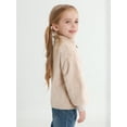 thumbnail image 5 of Hotiary 3-9T Girls Winter Fall Casual Fleece Hoodie Half Zipper Sweatshirt Long Sleeve Stand Collar Jacket Holiday Pullover Top, 5 of 7