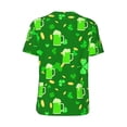 thumbnail image 2 of Daiia St Patrick's Day2 Mens Baseball Jersey Button Down Shirts Short Sleeve Sports Uniforms-3X-Large, 2 of 9