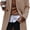 camel, variant on Women Herringbone Mid‑Length Wool Blend Coat Lapel Double Breasted Overcoat
