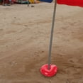 thumbnail image 1 of TEHAUX 2 Pcs Sac de Poids en Plastique Rouge pour Parasol de Plage pour Base de Patio Extérieur et Résistance au Vent, 1 of 8